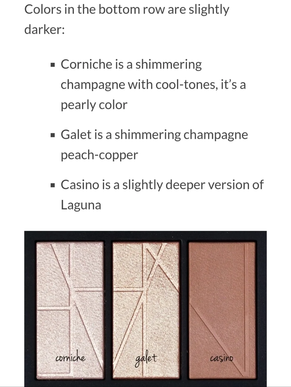 NEW NARS Bord De Plage Highlighting And Bronzing Palette 6 Shades